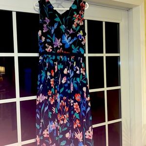 Talbots Navy Floral Dress